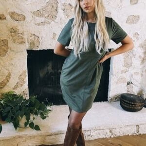 FAUX SUEDE DRESS by Candace Cameron Bure